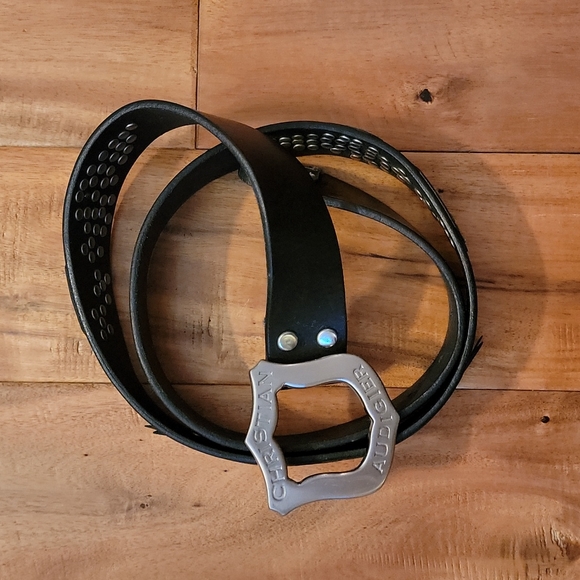 Christian Audigier Leather belt - Picture 3 of 5